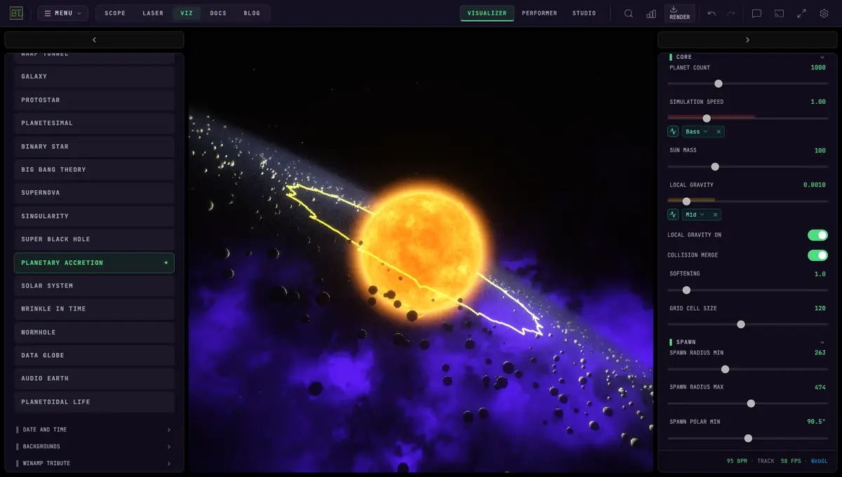 AUDIO VISUALIZERS in action